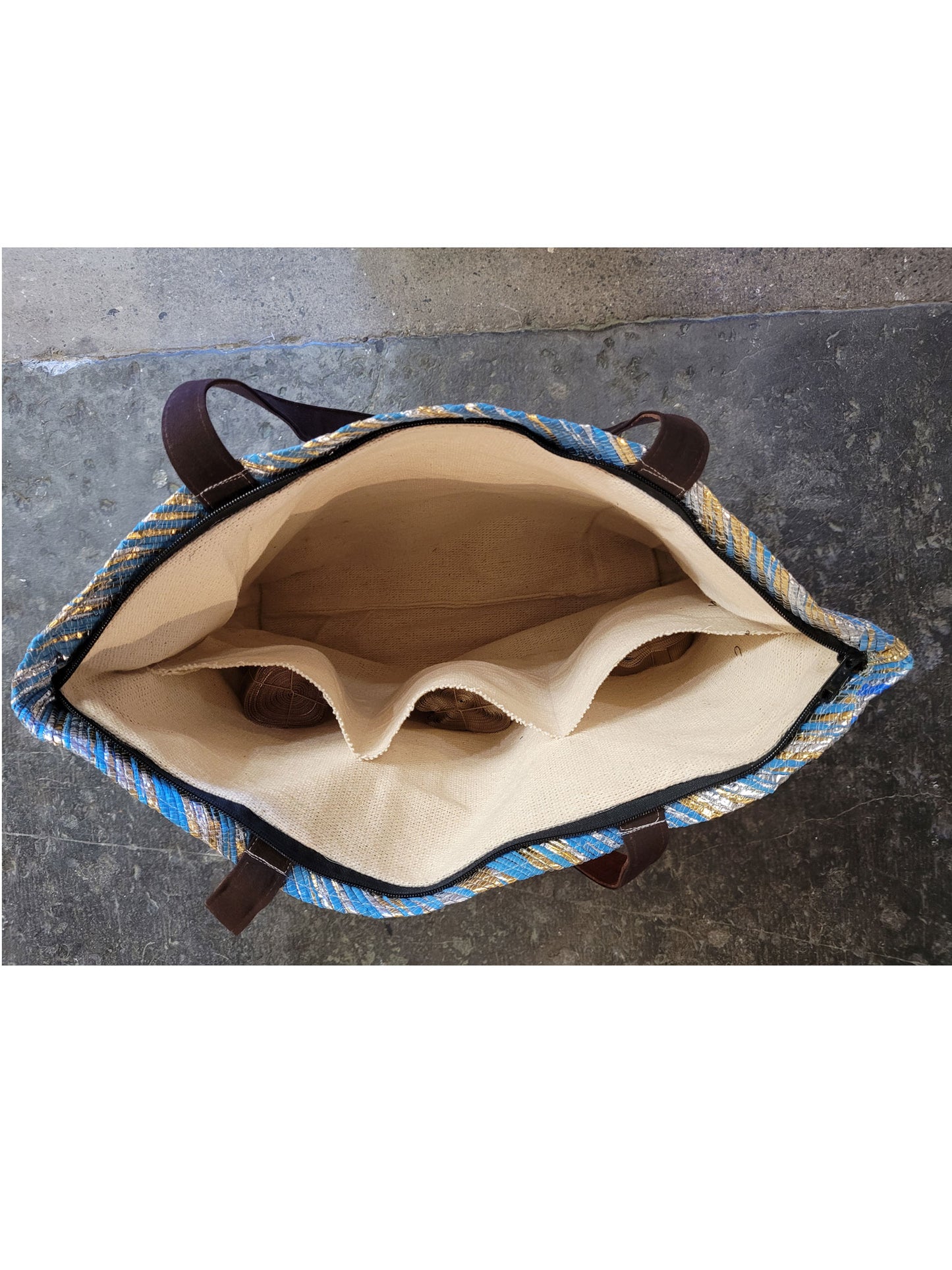 Supersized Shopper - Blue/Gold